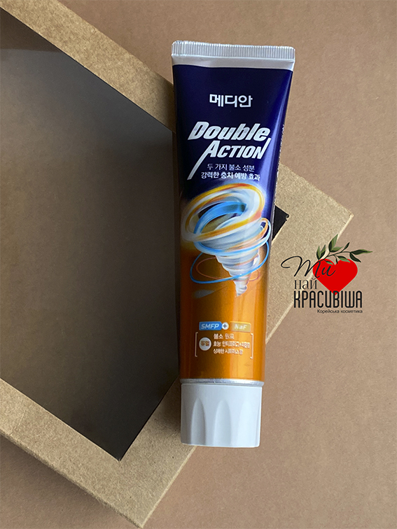 Зубна паста для захисту від карієсу Median Double Action Citrus Toothpaste