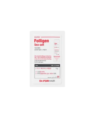 Безсульфатний пілінг для шкіри голови з частинками солі Dr.FORHAIR Sea Salt Scaler, 12 мл