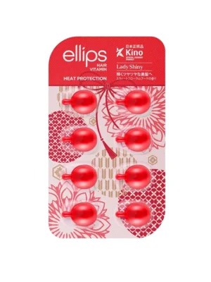 Капсули М‘якість Сакури для сухого, жорсткого волосся Ellips Lady Shiny with Cherry Blossom, 8 шт