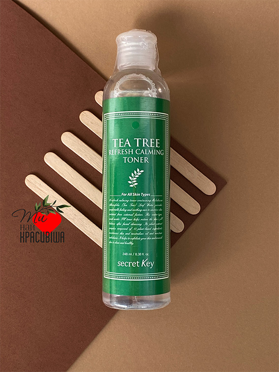 Тонер з чайним деревом для проблемної шкіри Secret Key Tea Tree Refresh Calming Toner, 248 мл