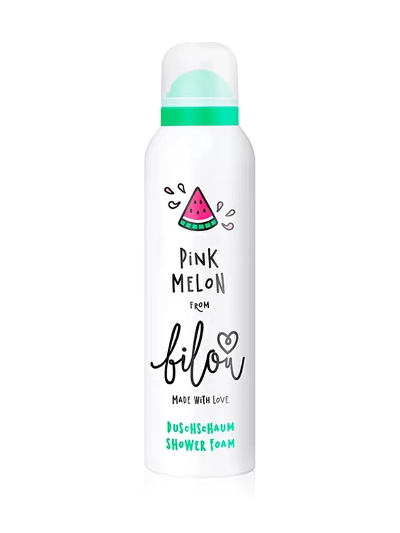Ароматна пінка-мус для душу "Рожева диня" Bilou Pink Melon Foam, 200 мл