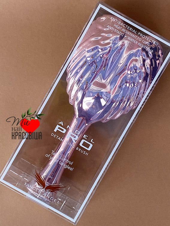 Щітка-гребінець для густого волосся Tangle Angel PRO Rose Gold (рожеве золото), шт - Зображення 2