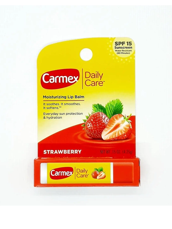 Захисний бальзам для губ в стіку Carmex Strawberry Daily Care Полуниця, 4.25 г