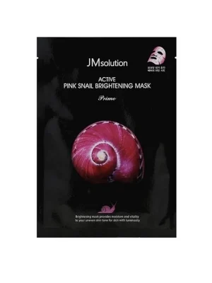 Маска з муцином равлика JMsolution Active Pink Snail Brightening Mask Prime, 30 мл