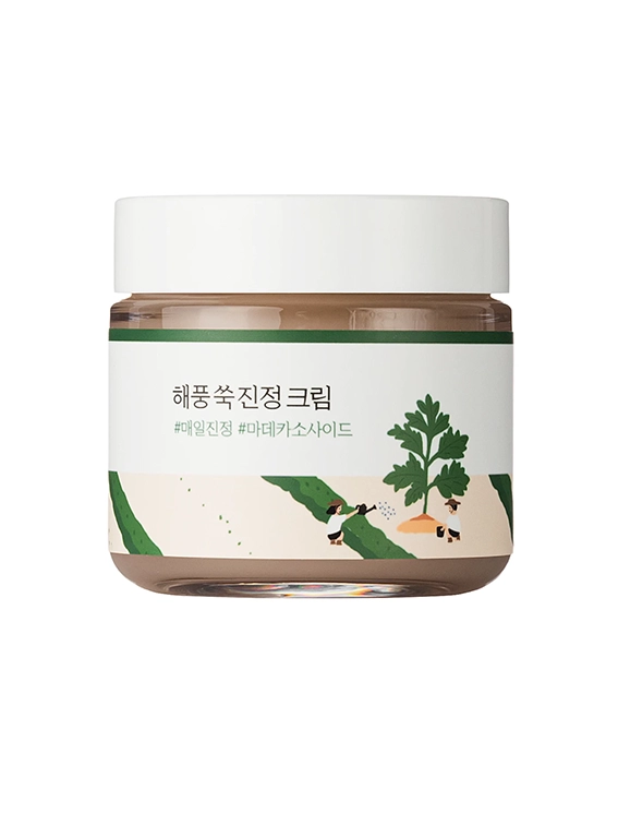 Заспокійливий крем з морським полином ROUND LAB MUGWORT Calming Cream, 80 мл
