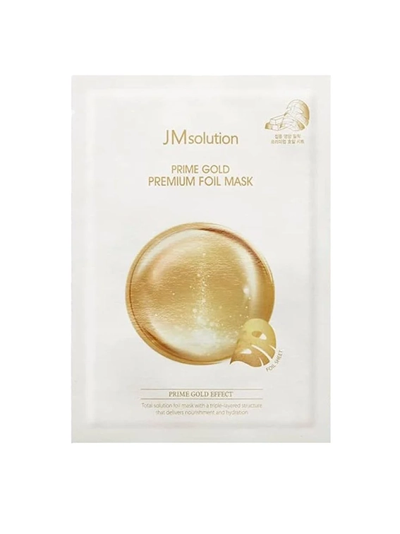 Золота тканинна маска JMsolution Prime Gold Premium Foil Mask, 35 ml