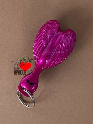 Міні гребінець у формі брелока для сумочки Tangle Angel Baby FAB! Fuchsia