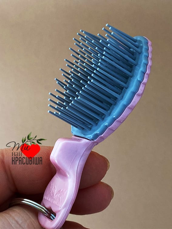 Міні гребінець у формі брелока для сумочки Tangle Angel Baby FAB! Pink - Зображення 3