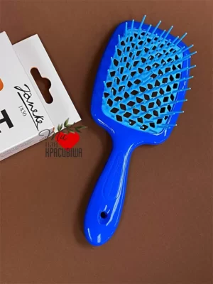 Щітка з особливою масажною базою синя з блакитним JANEKE SuperBrush blue blue