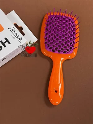 Щітка з особливою масажною базою помарачево-фуксія JANEKE SuperBrush orange-fuchsia