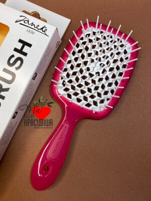Щітка з особливою масажною базою JANEKE SuperBrush Fuchsia & White, шт