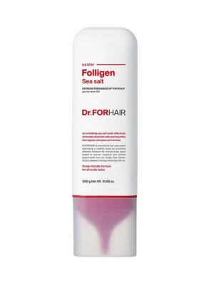 Безсульфатний пілінг для шкіри голови з частинками солі Dr.FORHAIR Sea Salt Scaler, 300 мл
