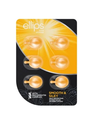 Вітаміни для волосся "Бездоганний шовк" Ellips Hair Vitamin Smooth & Silky, 6шт