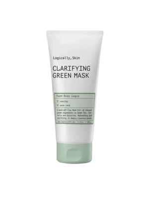 Очищувальна маска з глиною та спіруліною Logically, Skin Clarifying Green Mask, 100 мл.
