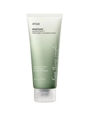 Пінка для глибокого очищення anua heartleaf quercetinol pore deep cleansing foam, 150мл