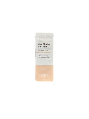 BB крем з центеллою PURITO Cica Clearing BB Cream 21 Light Beige, 1 мл