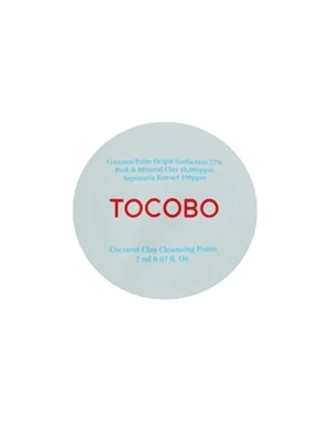 Очищаюча пінка для жирної шкіри з глиною Tocobo Coconut Clay Cleansing Foam, 2 мл