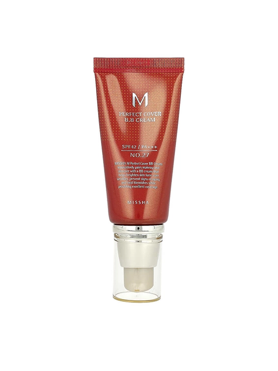 BB крем для чутливої шкіри MISSHA M Perfect Cover BB Cream SPF42/PA+++, тон 27, 50 мл