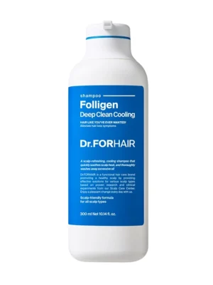 Шампунь проти лупи Dr.FORHAIR Folligen Deep Clean Cooling Shampoo, 300 мл