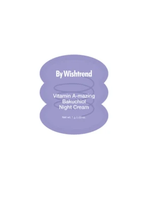 Нічний крем для обличчя By Wishtrend Vitamin A-mazing Bakuchiol Night Cream, 1 мл