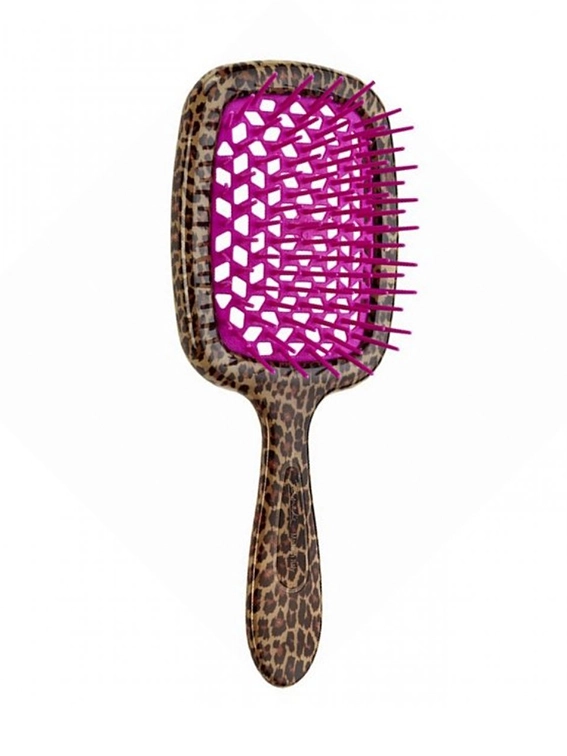 Щітка-грібінець для волосся «леопардова» Janeke Superbrush The Original, Italy