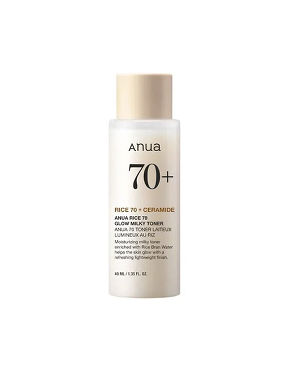 Зволожувальний рисовий тонік для обличчя Anua Rice 70 Glow Milky Toner, 40ml
