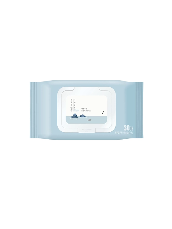 Очищувальні серветки з морською водою ROUND LAB 1025 Dokdo Cleansing Tissue, 30 шт