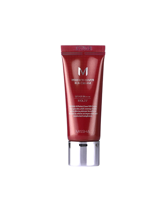 BB крем для чутливої шкіри MISSHA M Perfect Cover BB Cream SPF42/PA+++, тон 27, 20 мл