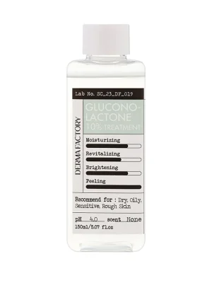 Відлущуючий тонер для обличчя Derma Factory Gluconolactone 10% Treatment, 150 мл