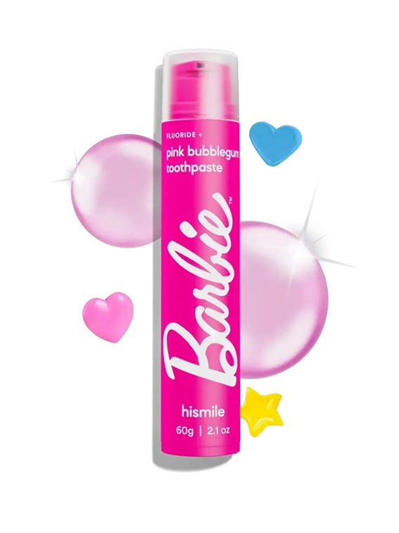 Зубна паста зі смаком жуйки HISMILE Barbie Pink Bubblegum Toothpaste, 60 мл