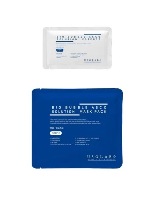 Двокроковий домашній карбоксі-детокс набір USOLAB Bio Bubble Asco Solution Kit, 1шт