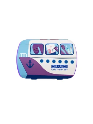 ПРОФЕСІЙНИЙ ДОГЛЯД Дитячий дорожній набір Curaprox від 6 до 12 років, фіолетовий