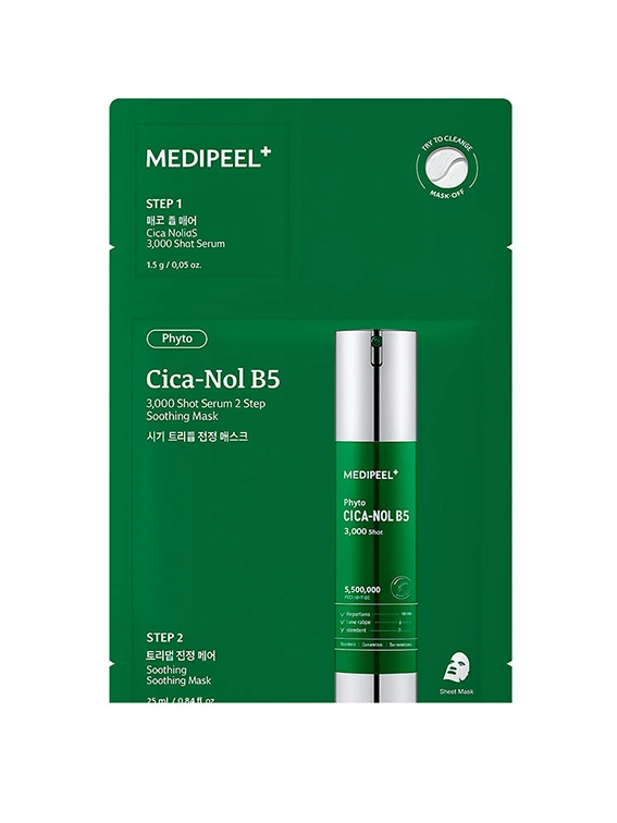 Заспокійлива маска Medi-Peel Phyto Cica-Nol B5 3000 Shot Serum 2 Step Mask, шт
