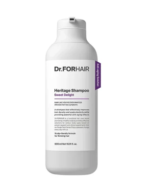 Антивіковий шампунь для ослабленої шкіри голови та тонкого волосся Dr.FORHAIR Heritage Shampoo Sweet Delight, 500 мл