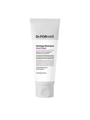 Антивіковий шампунь для ослабленої шкіри голови та тонкого волосся Dr.FORHAIR Heritage Shampoo Sweet Delight, 70 мл