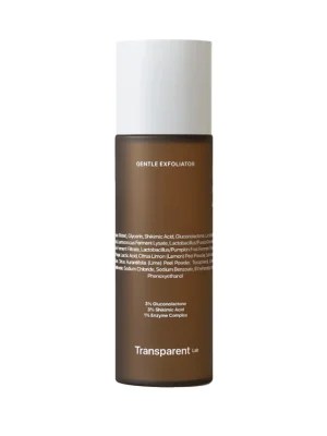 Делікатний відлущувальний тонер для сяйва обличчя TRANSPARENT LAB Gentle Exfoliator, 130 мл