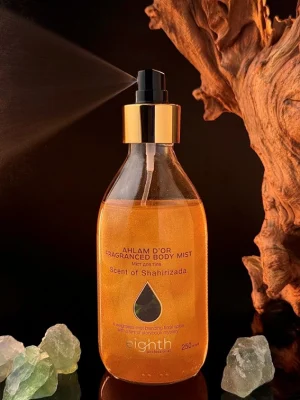 Парфумований шиммер-міст для тіла Eighth AHLAM D’OR Fragranced Body Mist Scent of Shaherizada, 250 мл