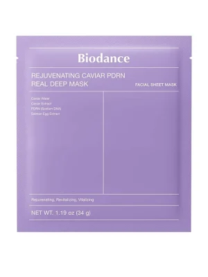 Омолоджувальна гідрогелева маска з PDRN BIODANCE REJUVENATING CAVIAR PDRN REAL DEEP MASK, 34 г