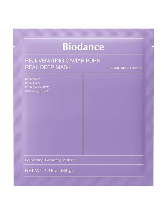 Омолоджувальна гідрогелева маска з PDRN BIODANCE REJUVENATING CAVIAR PDRN REAL DEEP MASK, 34 г