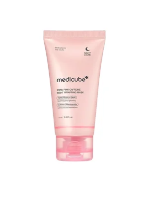 Нічна маска-плівка з полінуклеотидами та кофеїном Medicube PDRN Pink Caffeine Night Wrapping Mask, 75 мл