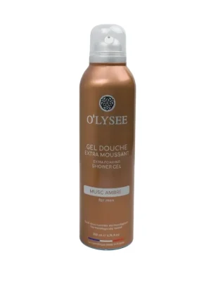 Гель-піна для душу для чоловіків з мускусним ароматом O'lysee Musc Ambré Extra Foaming Shower Gel, 200мл