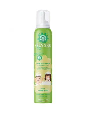 Дитяча крем-пінка для купання 3 в 1 O'lysee Whipped Shower Foam "Apple & Pear", 250 мл