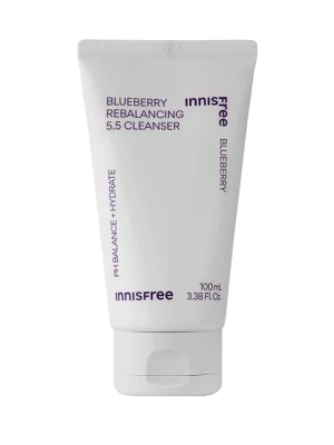 Очищаюча пінка для обличчя з екстрактом чорниці Innisfree Blueberry Rebalancing 5.5 Cleanser, 100 мл