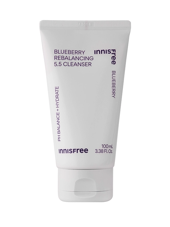 Очищаюча пінка для обличчя з екстрактом чорниці Innisfree Blueberry Rebalancing 5.5 Cleanser, 100 мл