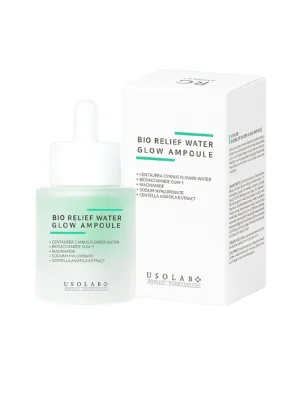 Заспокійлива, гідратуюча та протинабрякова сироватка Usolab Bio Relief Water Glow Ampoule, 30 мл