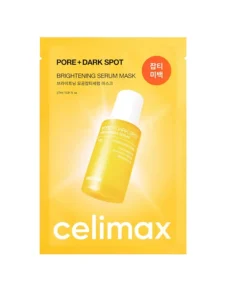 Освітлювальна тканинна маска на основі сироватки CELIMAX PORE+DARK SPOT BRIGHTENING SERUM MASK