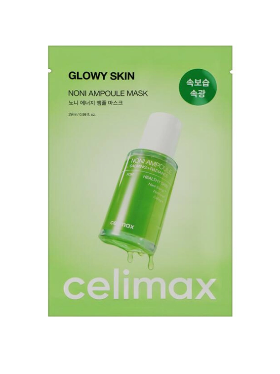 Живильна тканинна маска для обличчя з екстрактом плодів ноні CELIMAX Noni Energy Ampoule Mask