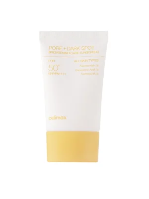 Освітлювальний сонцезахисний крем Celimax Pore+Dark Spot Brightening Care Sunscreen, 50мл