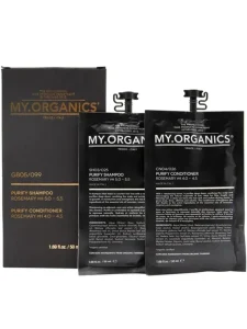 Дорожній набір для очищення волосся My.Organics Gift Box Purify Travel Box, 50 мл + 50 мл