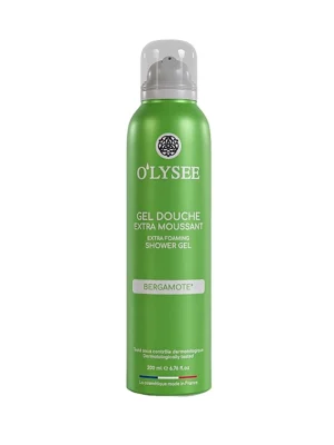 Гель-піна для душа з ароматом бергамоту O'lysee Extra Foaming Shower Gel Bergamote, 200 мл